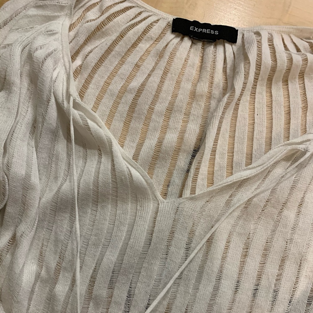 Express long sleeve white